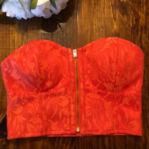 Guess zipper crop top